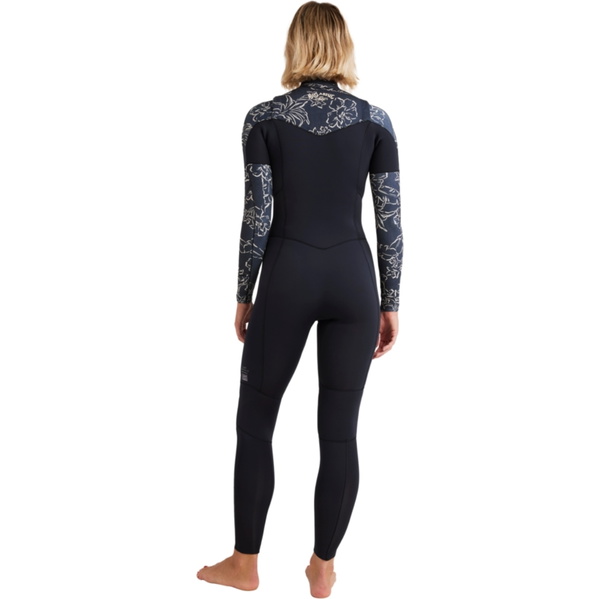 2026 Billabong Womens Salty Dayz Natural 3/2mm Chest Zip Wetsuit 24BW191505 - Black Pebble
